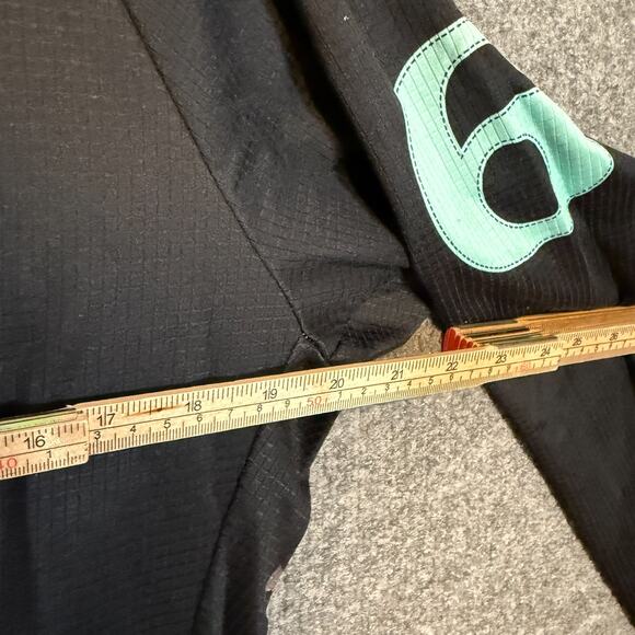 Twin Six Cycling Jersey Womens XL Black Skull Crossbones Full Zip Race Raglan - Picture 10 of 10